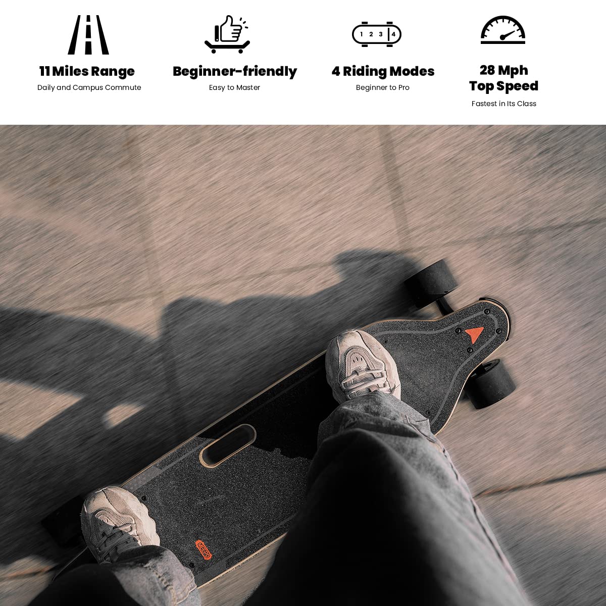 Shuffle Electric Skateboard Waterproof Suitable