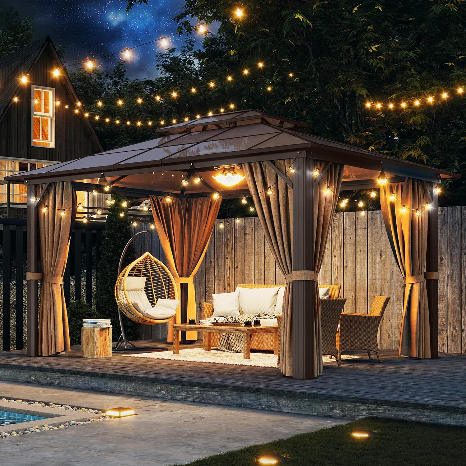 Polycarbonate Hardtop Gazebo