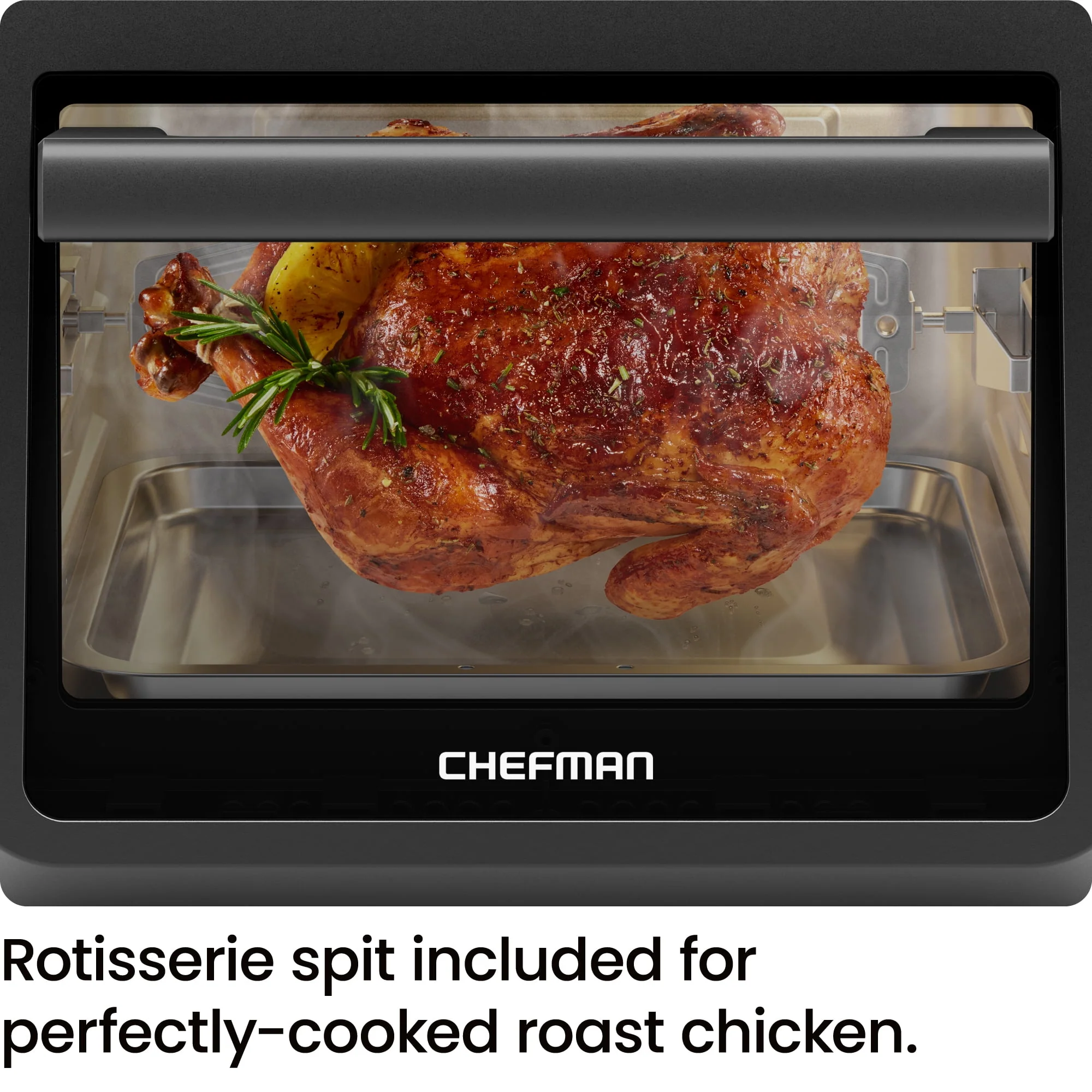 Chefman 6-in-1 Multifunctional Air Fryer Oven w/ 12 Qt Capacity, Digital Touchscreen - Black, New