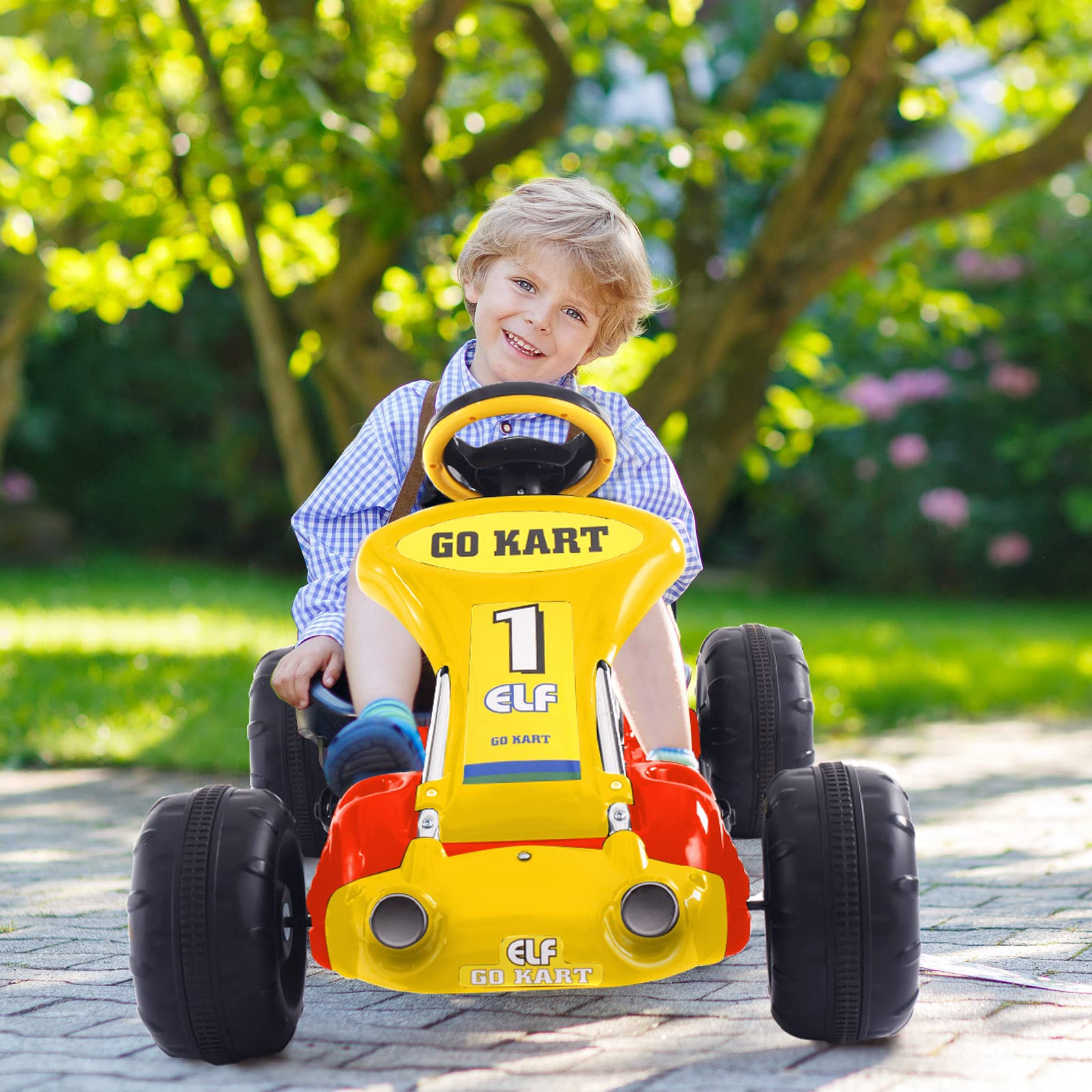 Costzon 3 Position Adjustable Steering Anti Slip