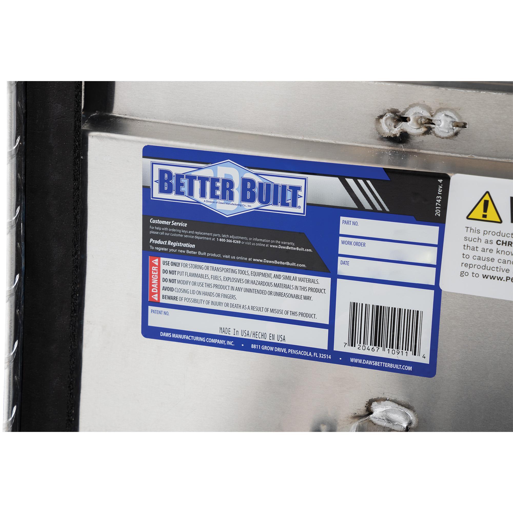 Better Built 70��� Crown Series Low Profile Crossover Truck Tool Box