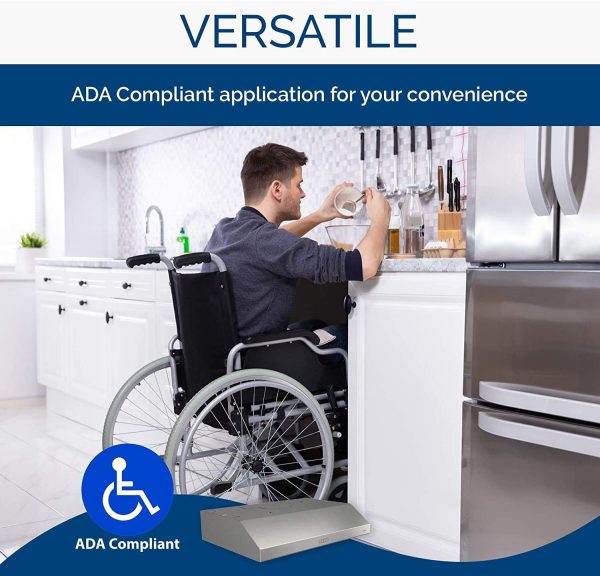 24-inch Under-Cabinet 4-Way Convertible Range Hood with 2-Speed Exhaust Fan and Light,Black