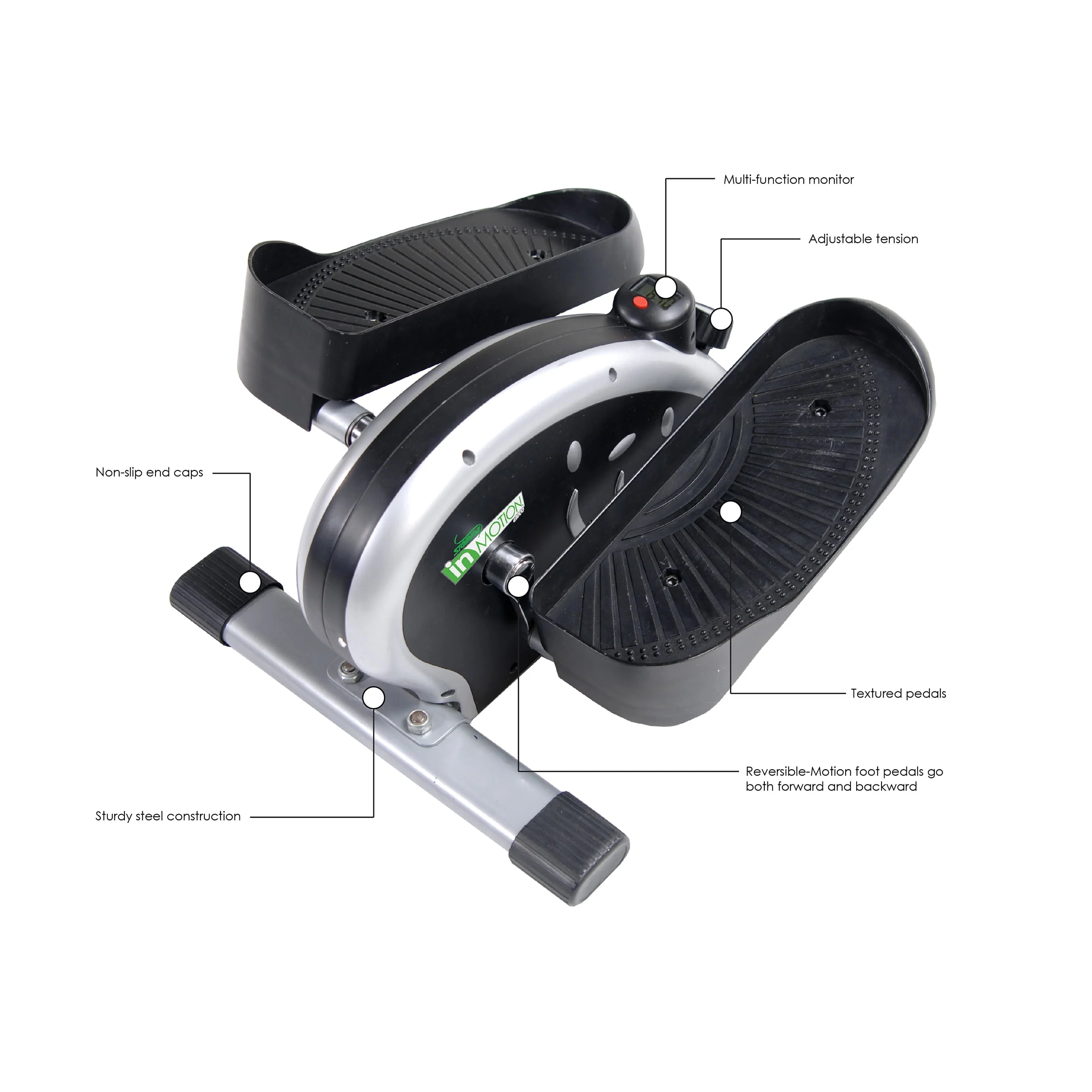 Stamina Inmotion E1000 Compact Lower Body Workout Strider Machine, Silver