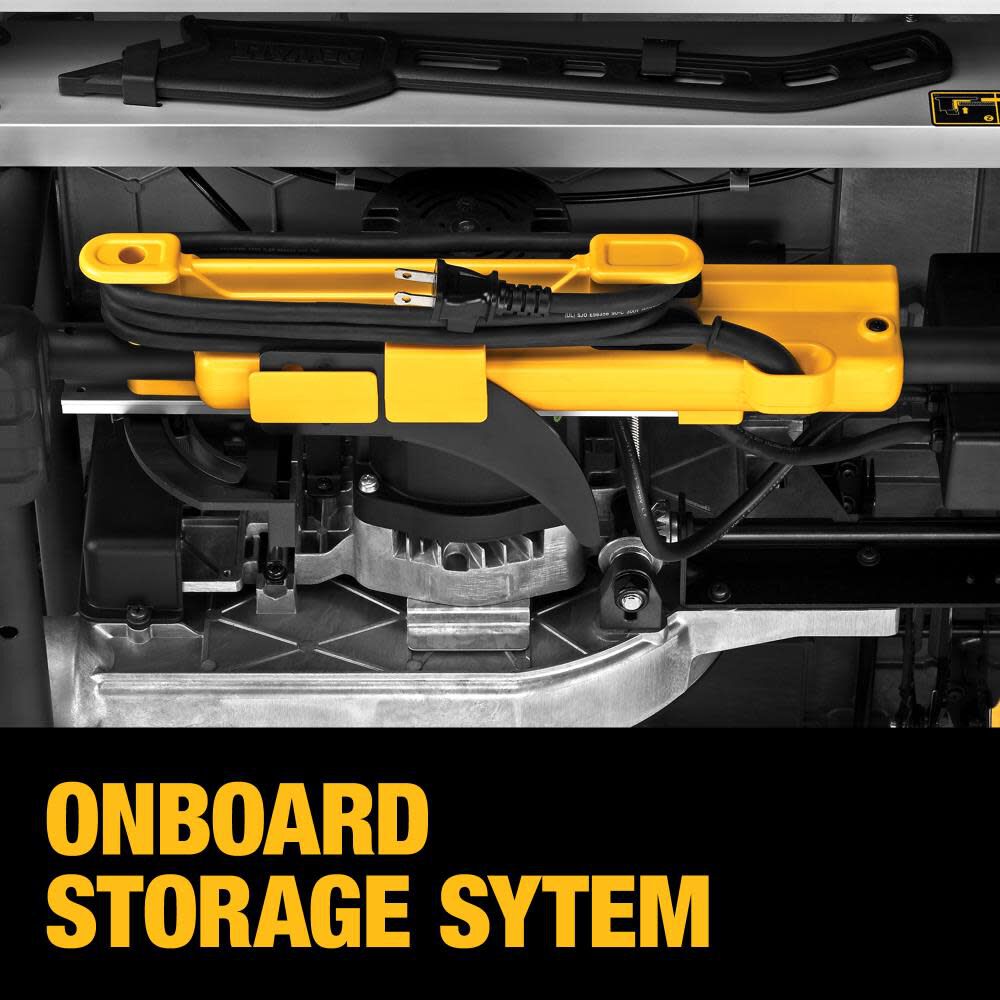 DW 10��� Jobsite Table Saw 32 1/2��� Rip Capacity and Rolling Stand DWE7491RS from DW