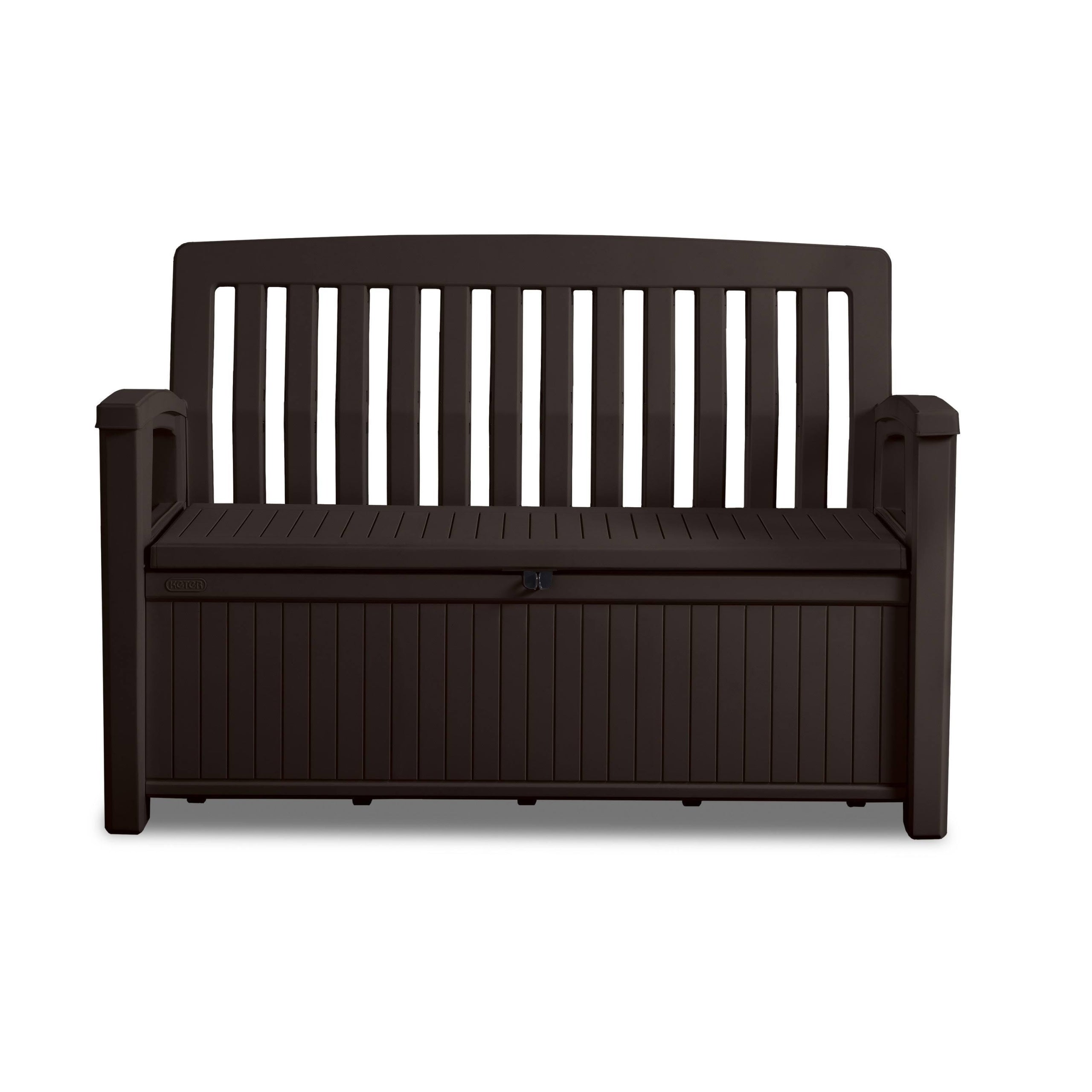60 Gallon Patio Storage Bench �C Brown