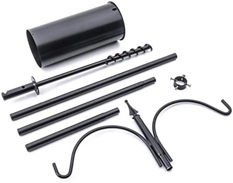 Birds Choice 2 Arm Topper Bird Feeder Pole Set with Squirrel Baffle