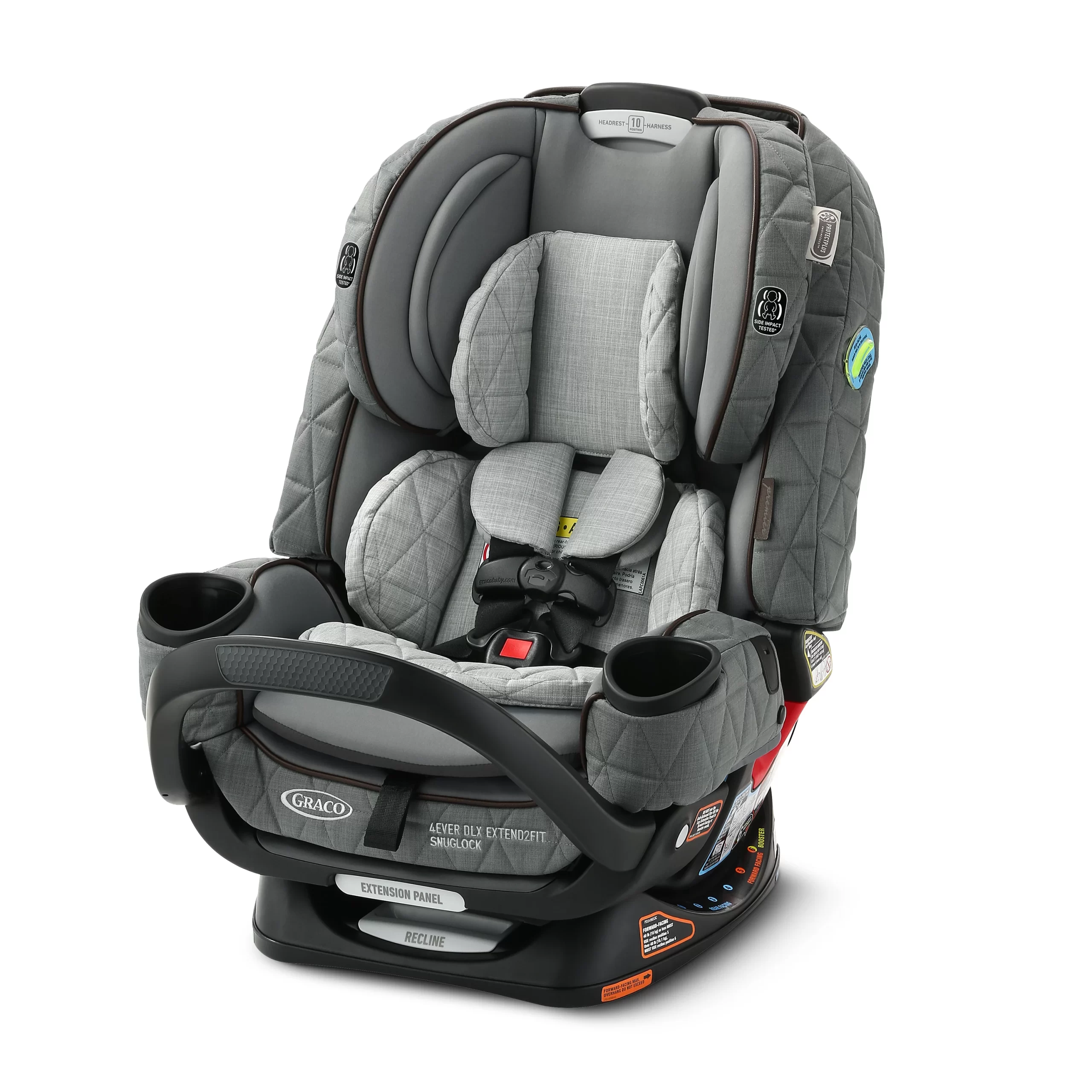 4Ever DLX Extend2Fit SnugLock 4-in-1 Car Seat featuring Anti-Rebound Bar, Midtown Collection   Midtown
