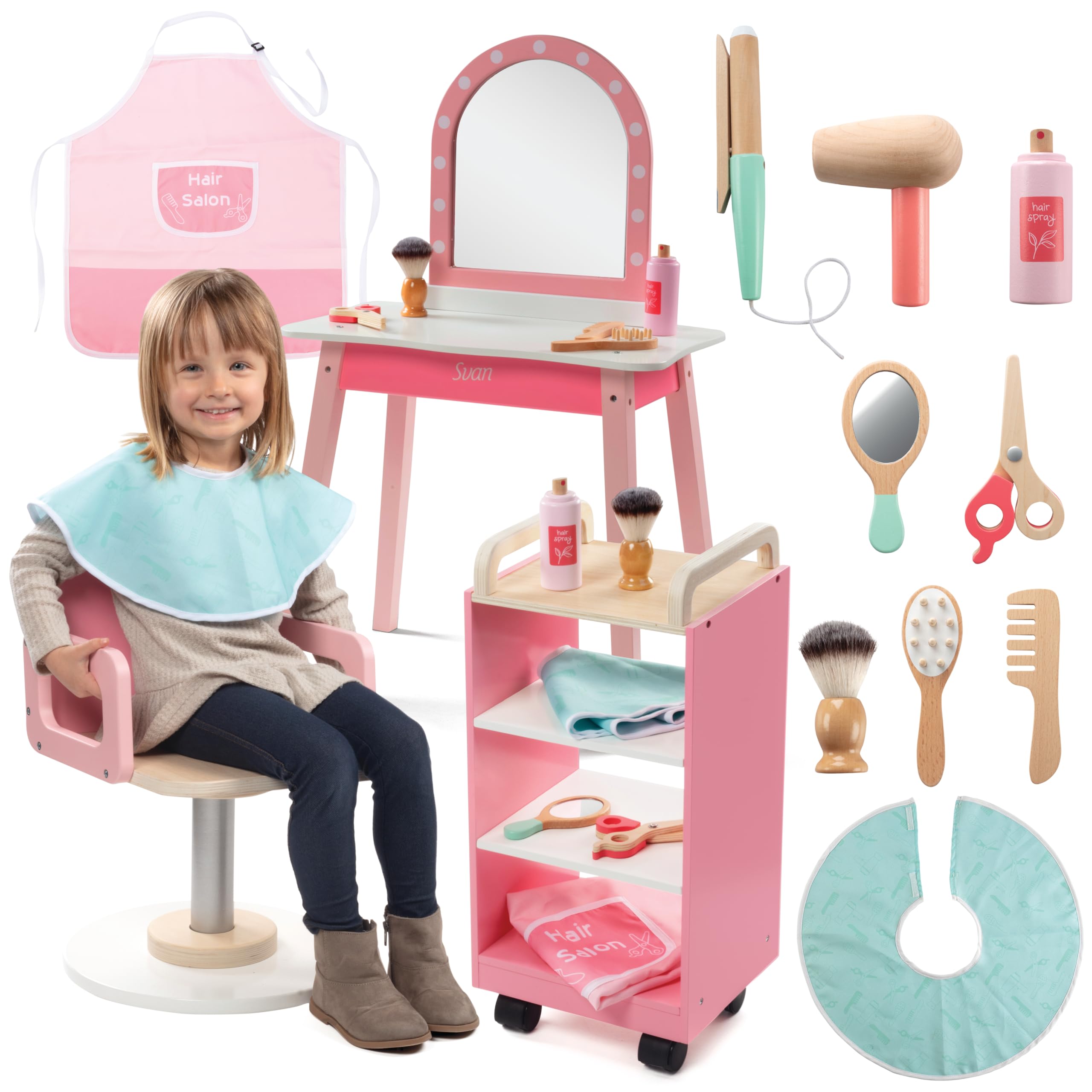 Pretend Hair Salon Wooden Play