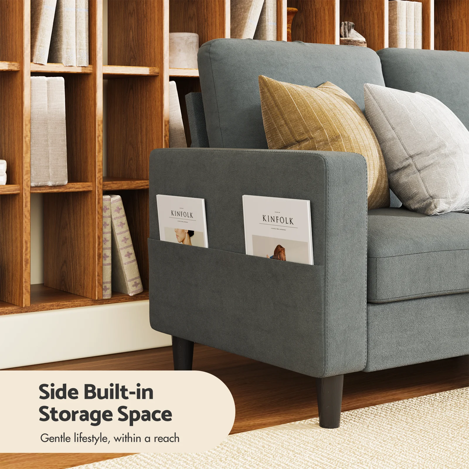 3 Seater Sofa Lounge Set Gery