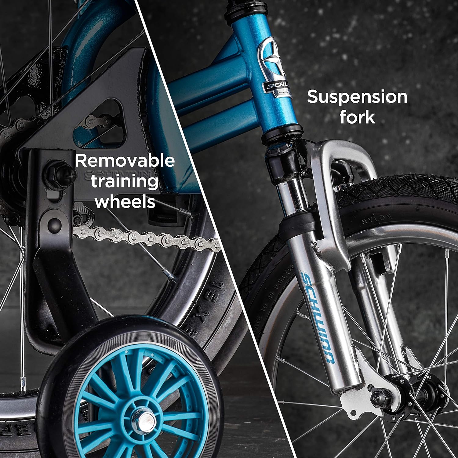 Schwinn Krate EVO Kids Bike, 16-Inch Wheels, Ages 3-5, Raspberry, Alloy Steel Frame, Training Wheels, Rear Coaster Brake