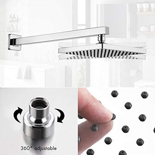 KES Black Shower Faucet Shower Valve Rain Shower