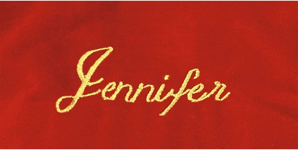 Lillian Vernon Personalized Needlepoint Reindeer Stocking - Heirloom Christmas Stocking, 100% Wool, 9.5” W x 17” L