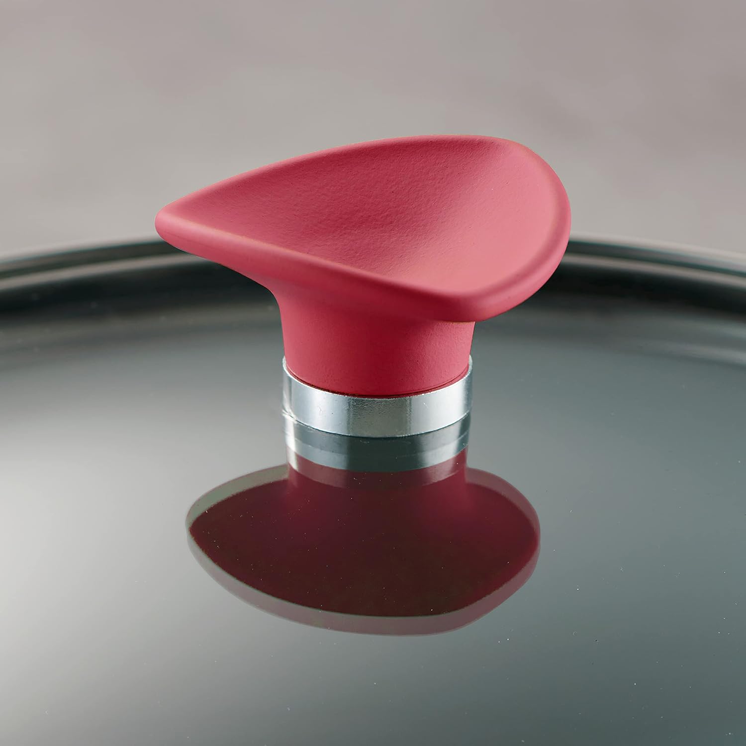 14-Piece Ceramic Cookware Set Red Nonstick, Induction-Ready, Oven Safe, Dishwasher Safe, Includes Fry Pans, Sauté Pan, Sauce Pans, Dutch Oven, and Wooden Utensils, 80110/034DS