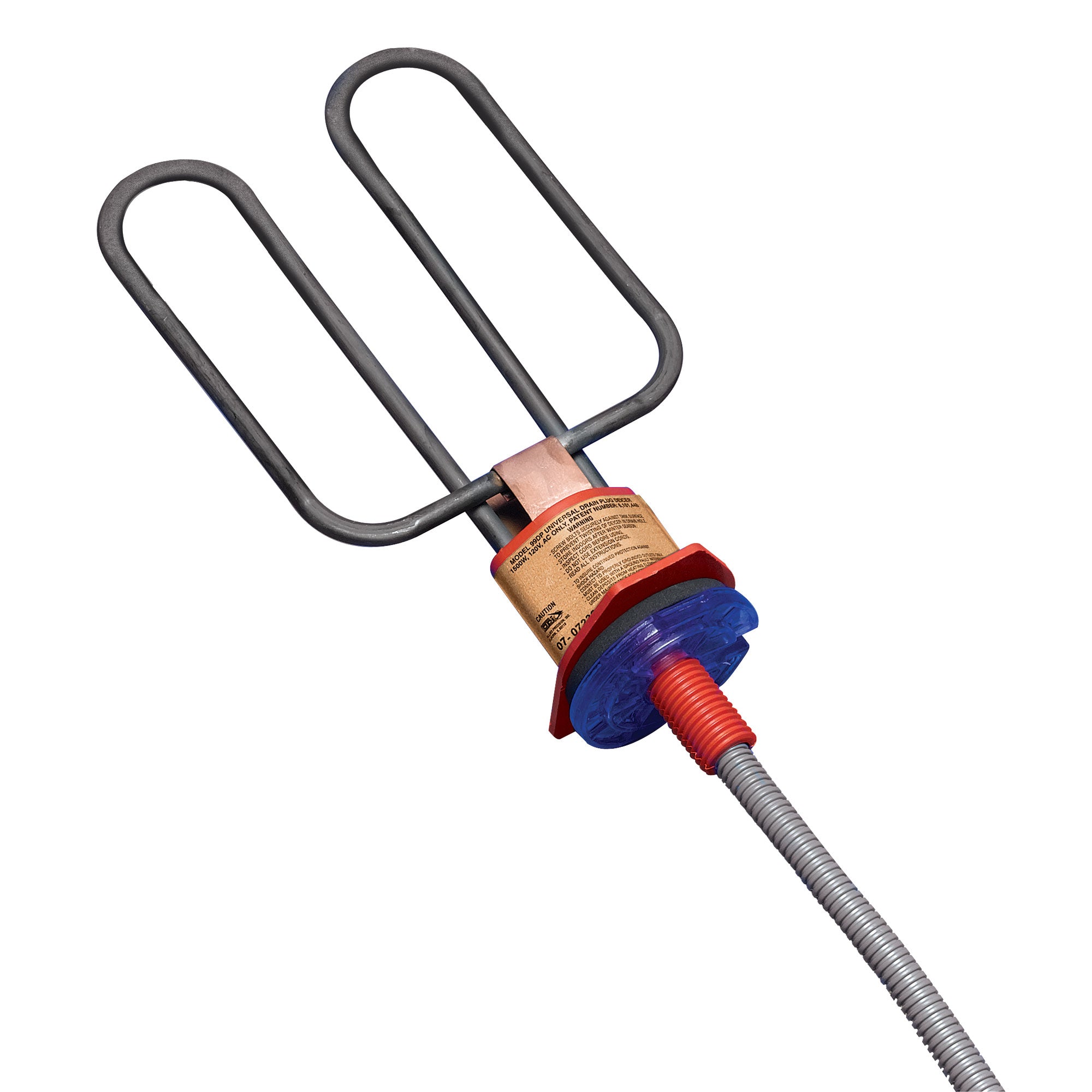 2002DP Universal 1500 Watt Livestock Water Tank Drain Plug Deicer Heater