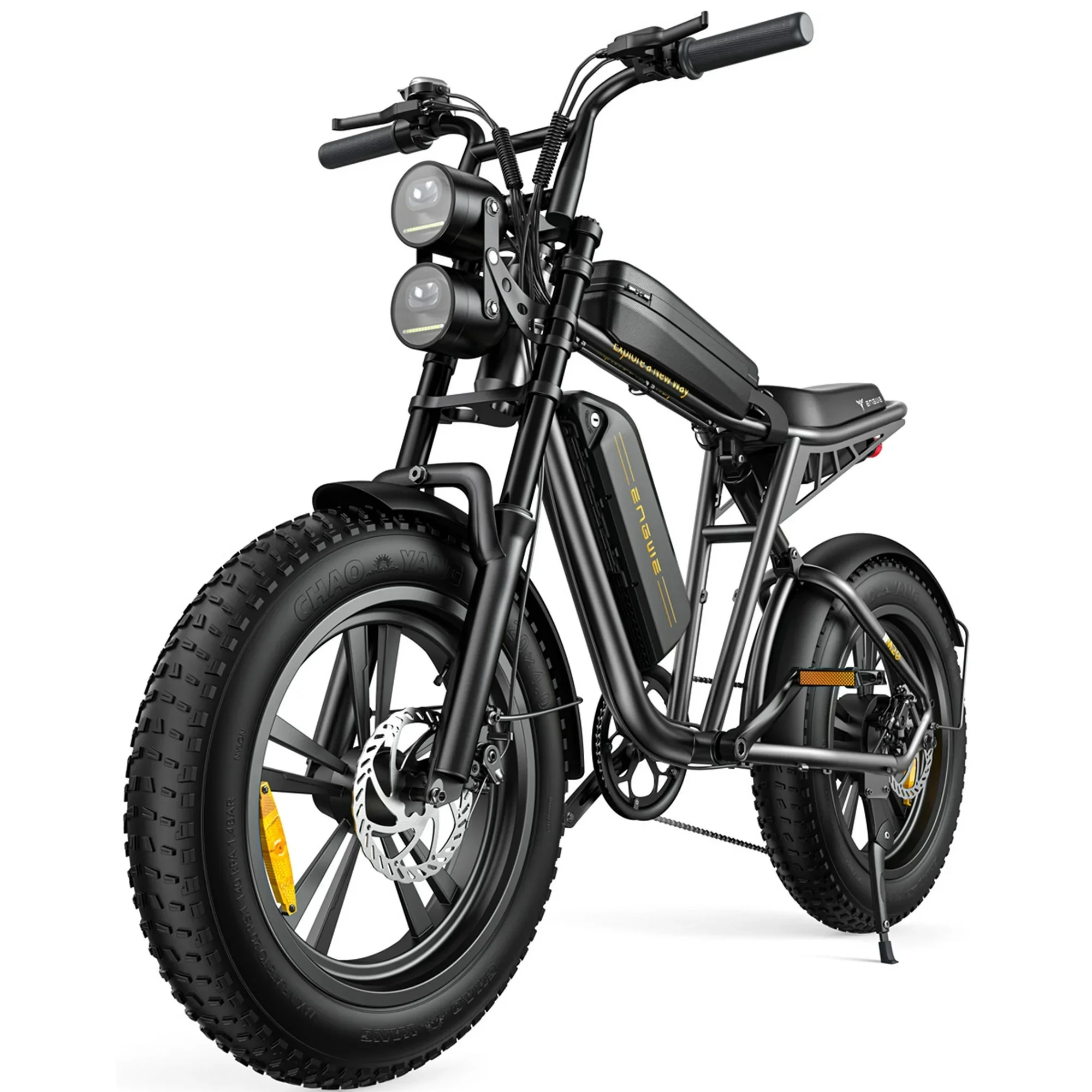 AKEZ Electric Bike for Adults �C 1000W 28mph Moped Ebike with 48V 13A Removable Battery, Up to 94 Miles All Terrain Off Road E-Bike with 20*4.0��� Fat Tire,Full Suspension,7-Speed UL Certified
