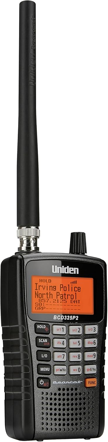 Uniden BCD325P2 Handheld Scanner, 25,000 Channels, Close Call RF, GPS, S.A.M.E. Weather Alerts, Compact Design