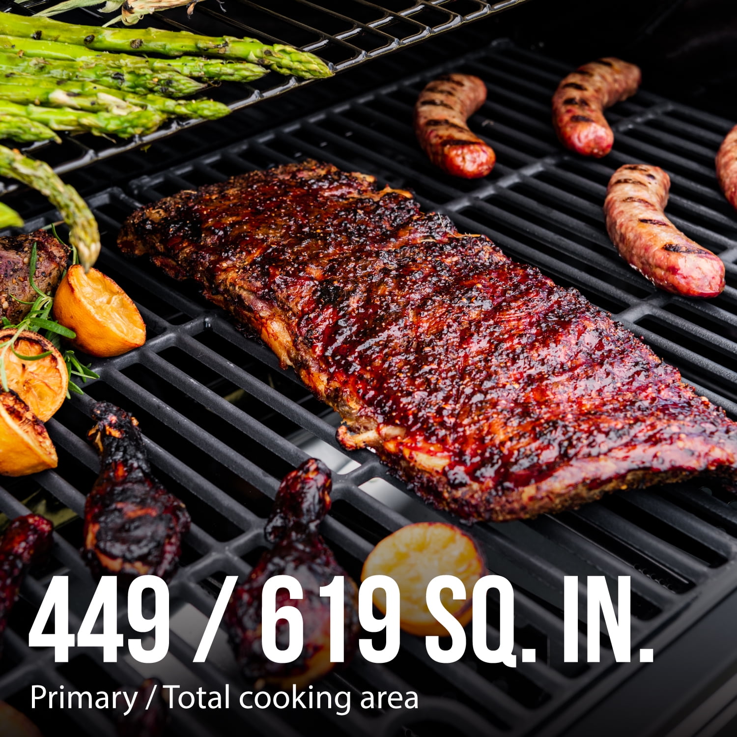 Expert Grill 4 Burner with Side Burner Propane Gas Grill in Red, 60,000 BTUs