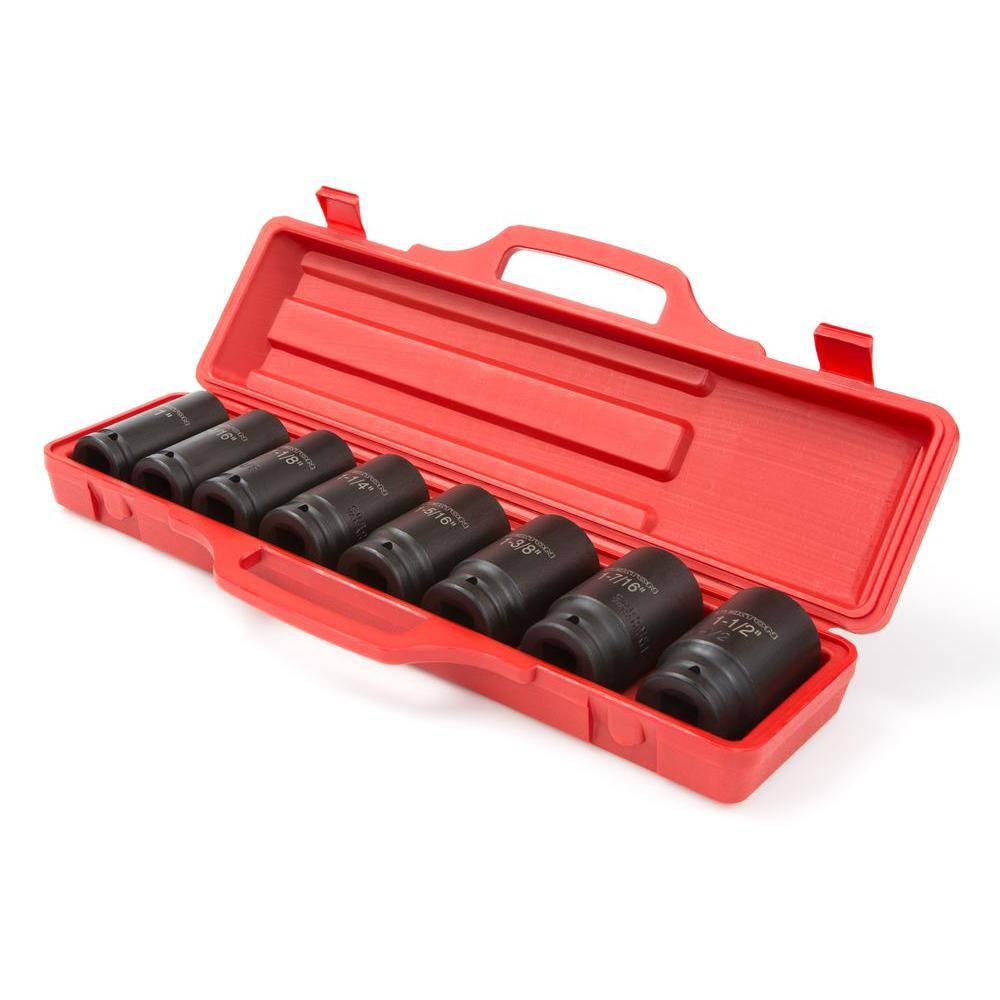 4891 3/4 in. Drive 1   1-1/2 in. 6-Point Deep Impact Socket Set