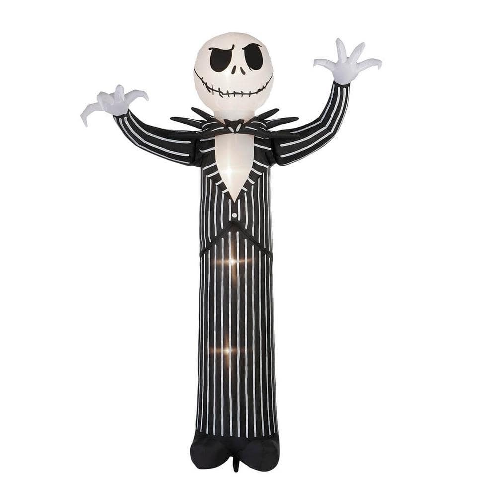 22GM29788 10 ft Animated Reaching Jack Skellington Halloween Inflatable