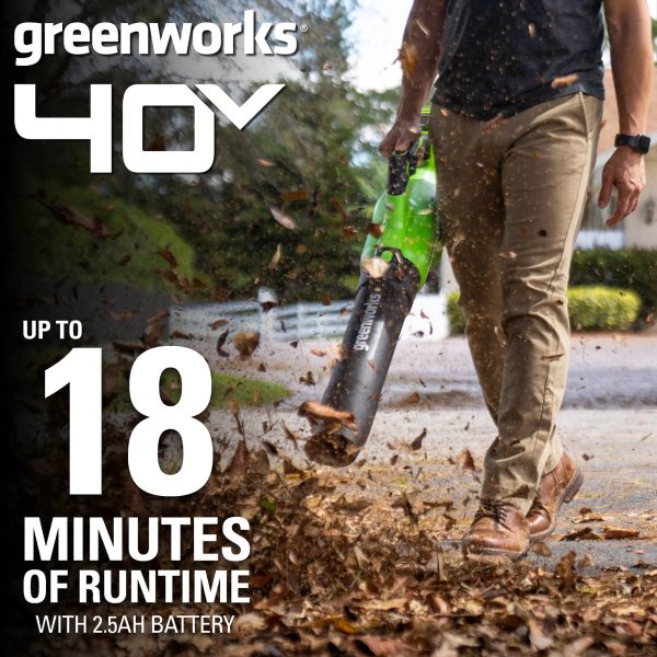 40V (120 MPH / 500 CFM) Cordless Axial Blower with 2.5Ah Battery and Charger, 2416302AZ