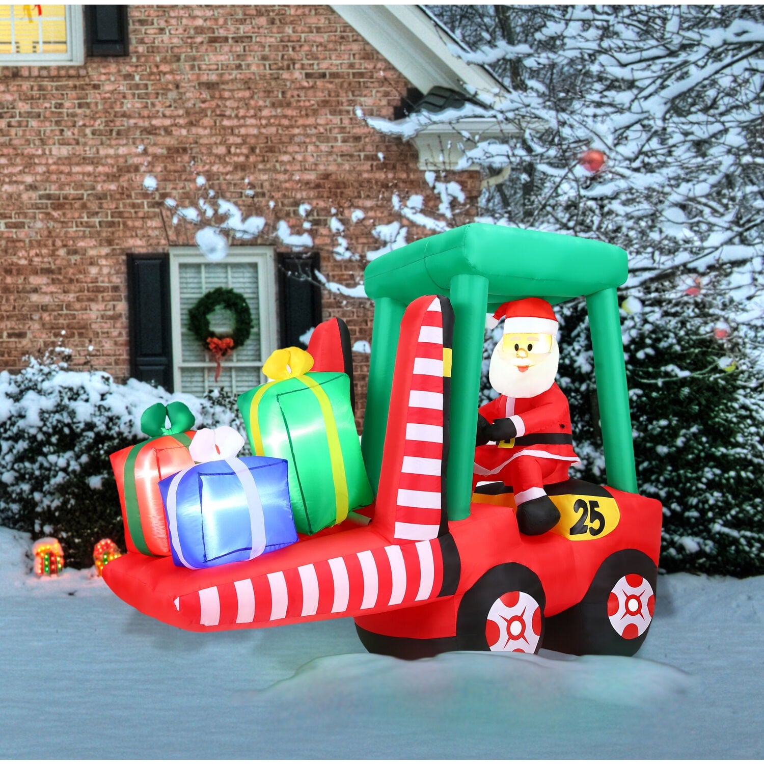 Fraser Hill Farm 10ft Inflatable Candy Castle w/ Lights