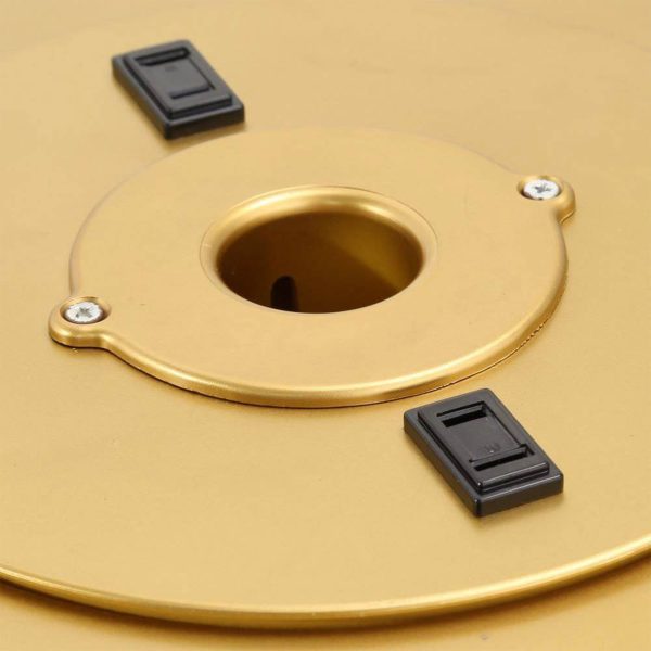 1-1.75 Artificial Christmas Tree Base Rotating Metal Stand, Gold