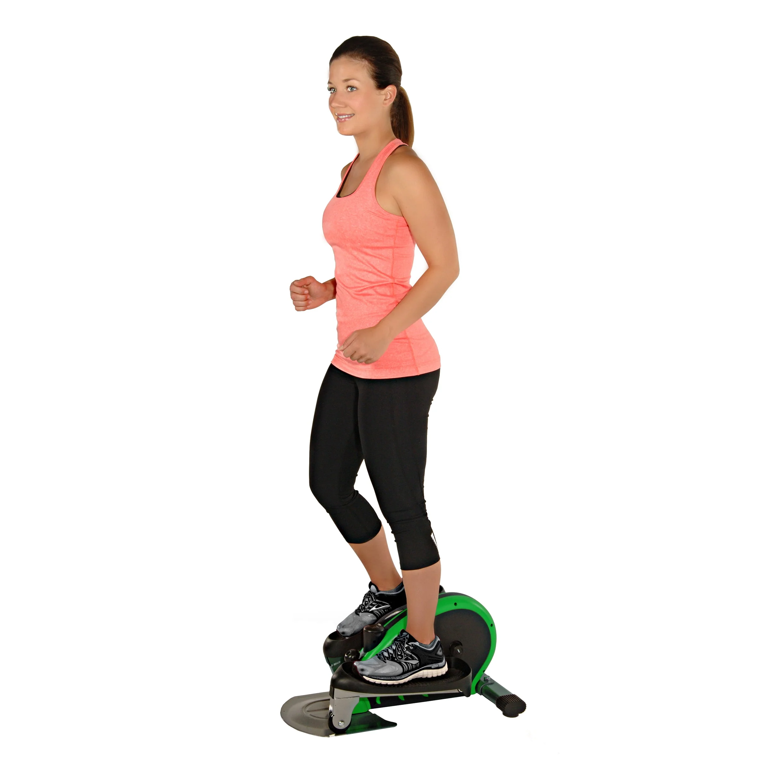 Stamina InMotion E-1000 Mini Elliptical Trainer, Adjustable Tension Resistance, 250 lb. Weight Limit, Green