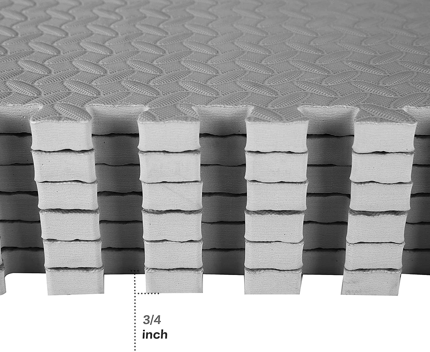 BalanceFrom Puzzle Exercise Mat with EVA Foam Interlocking Tiles