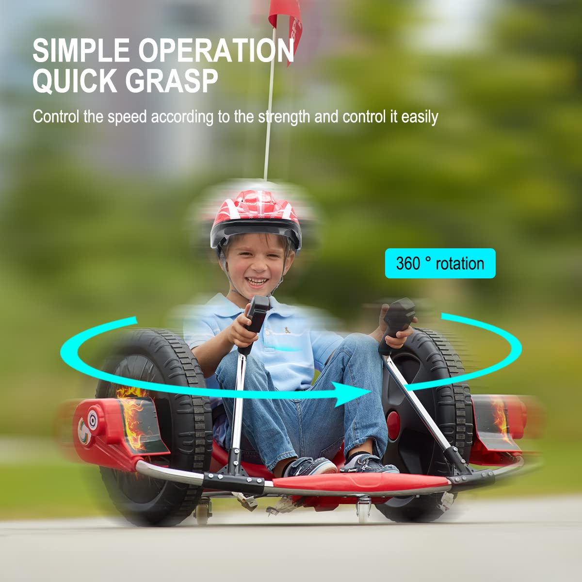 Electric Scooter Protective Rotation Spinning