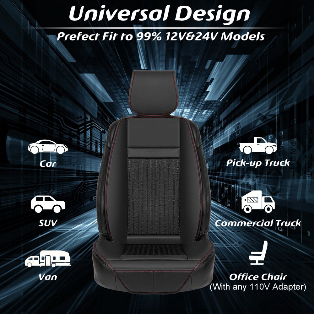 Paffenery Luxury Heated and Cooling Car Seat Cover, Warmer Cushion 12-24V Universal Fit