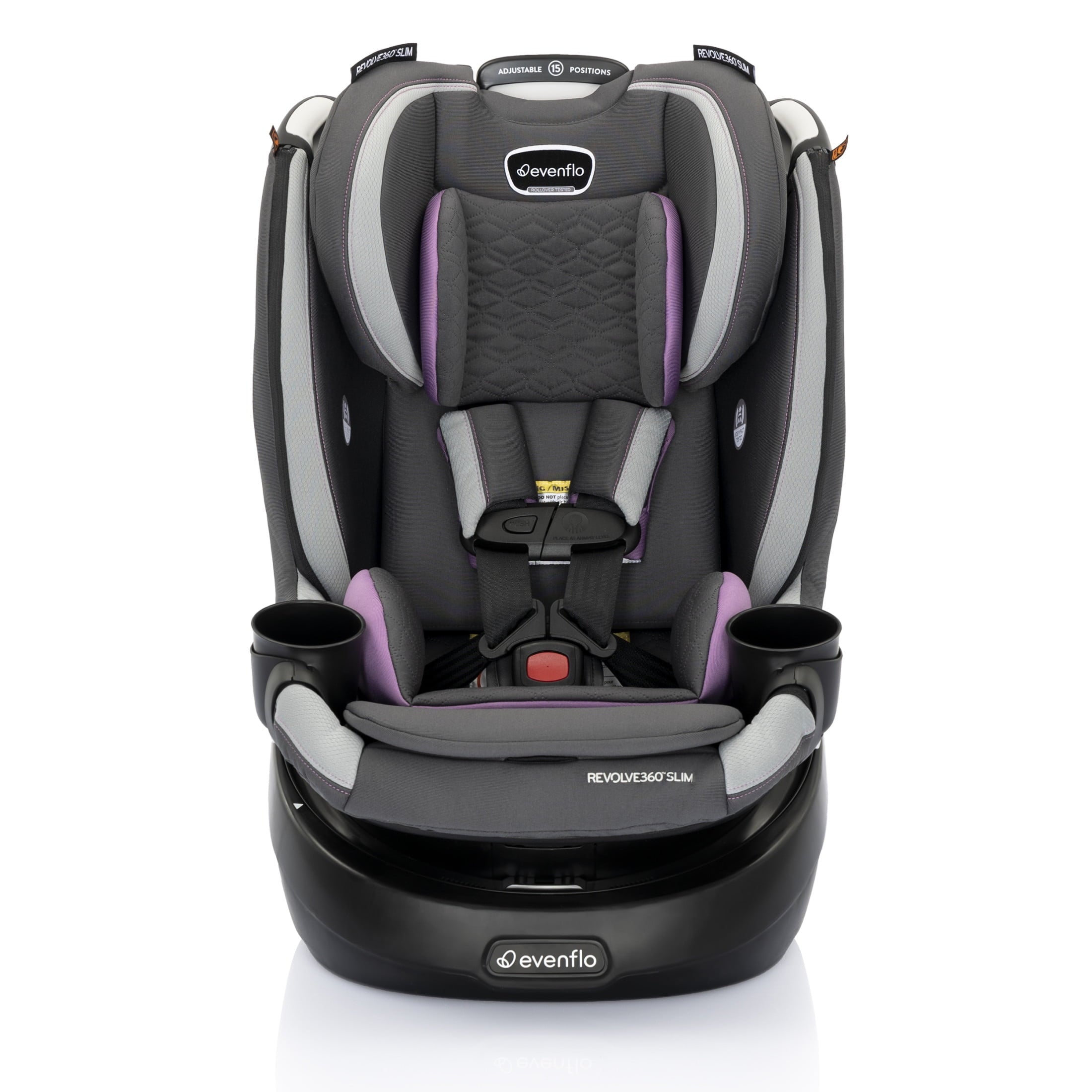 Revolve360 Slim 2-in-1 Rotational Car Seat with Quick Clean Cover (Salem Black)