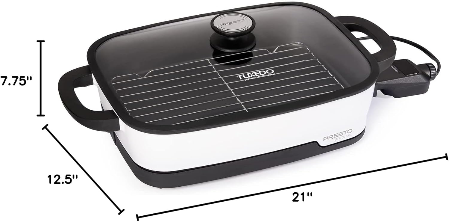 06854 Tuxedo Digital Precision Skillet, Sous Vide, Multi-Cooker
