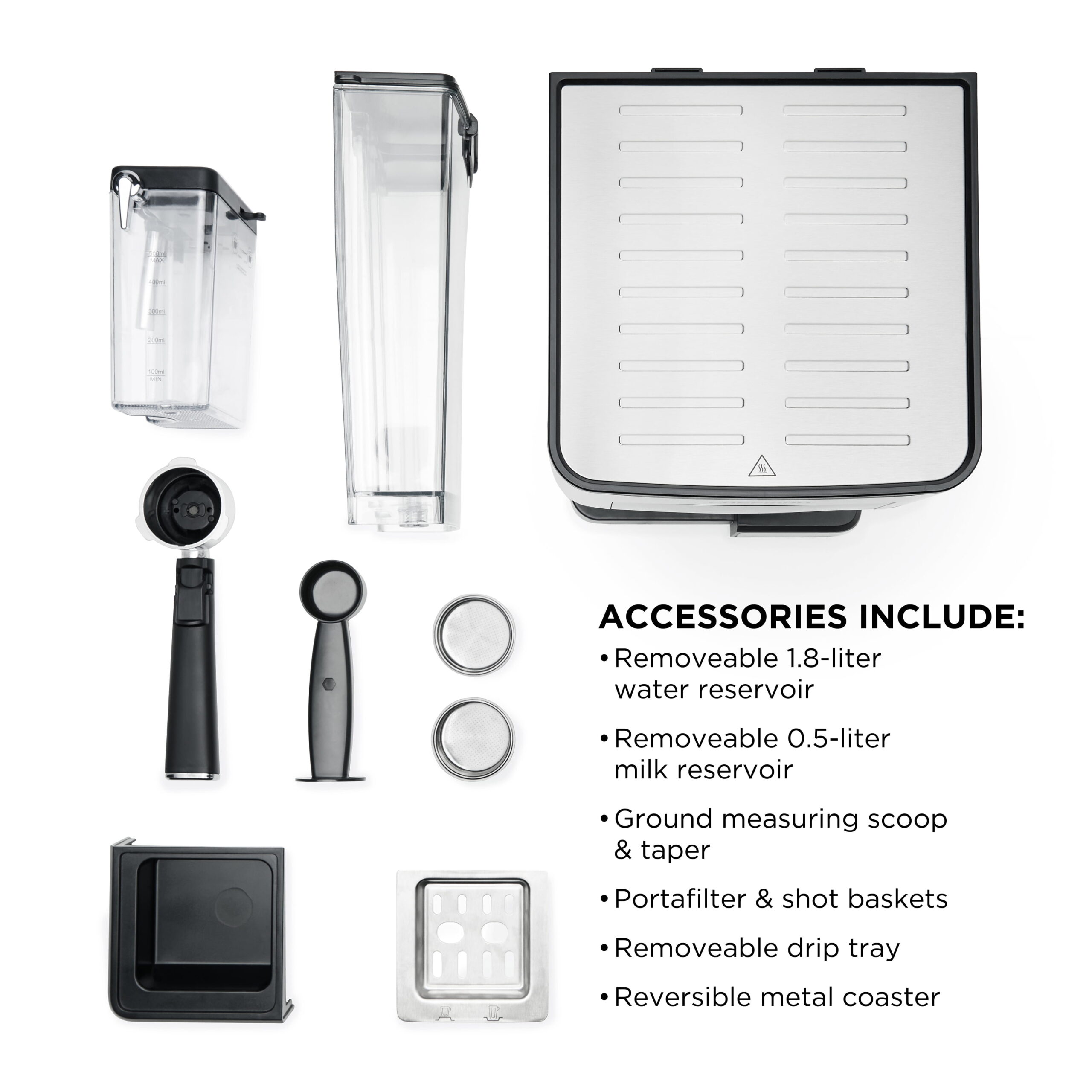 1.8L Barista Pro Espresso Machine, Stainless Steel