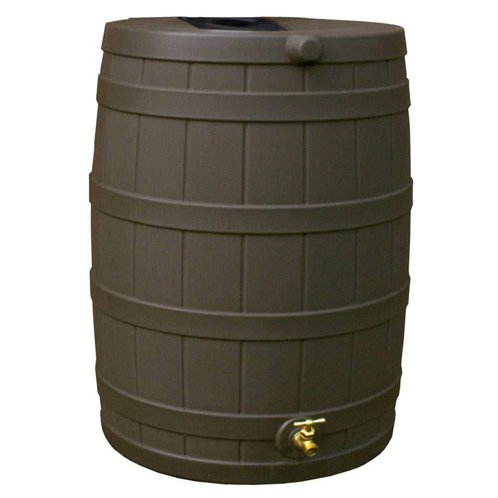 40 Gallon Rain Barrel   Oak