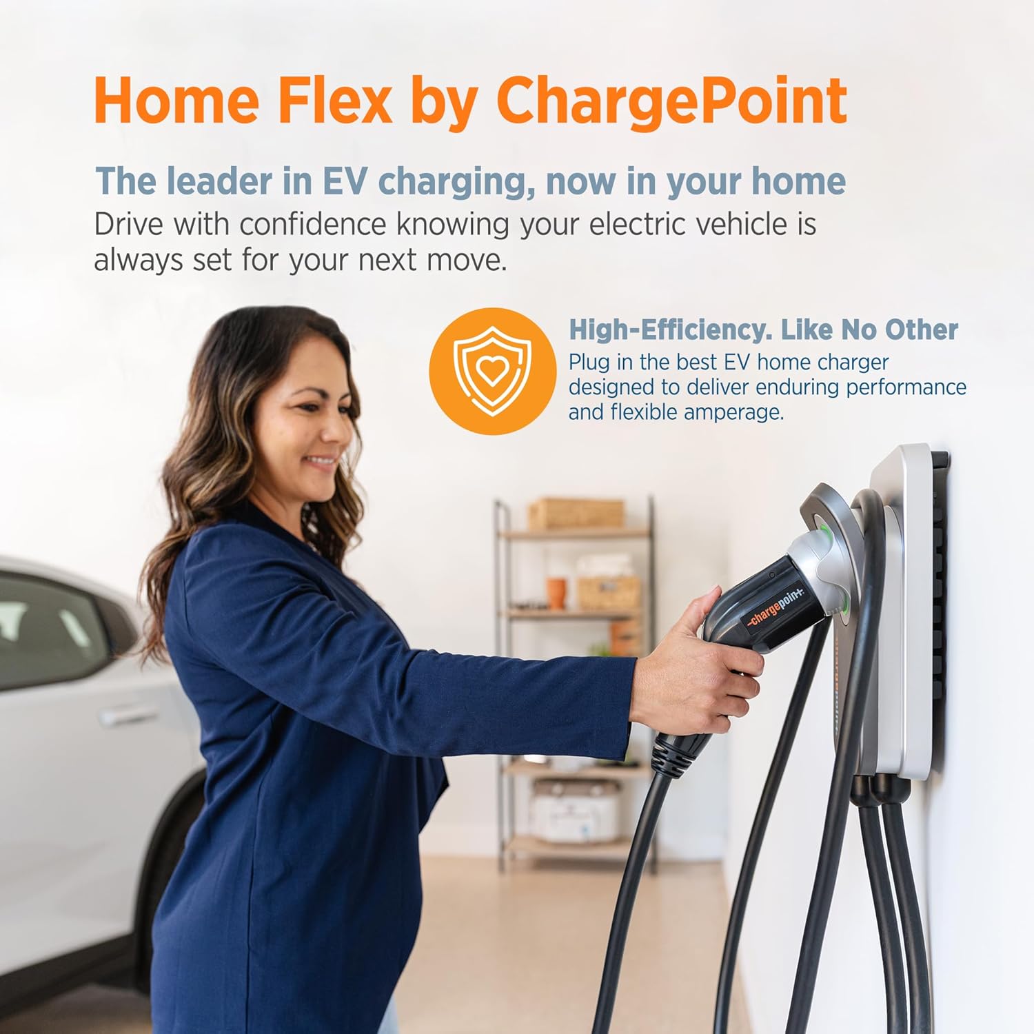 Home Flex Level 2 EV Charger, NEMA 14-50 Outlet 240V EV Charge Station, Electric Vehicle Charging Equipment Compatible with All EV Models