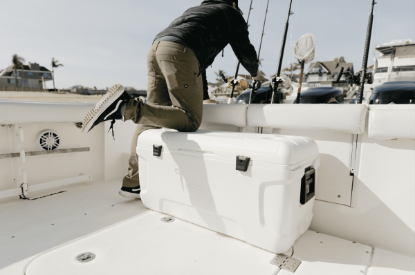 150 Qt Latitude Marine Hard Side Cooler, White