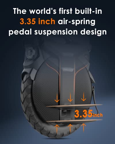 INMOTION V11 Electric Unicycle – 18 Inch Self-Balancing Monowheel, Equipped with 3.35” Air Suspension