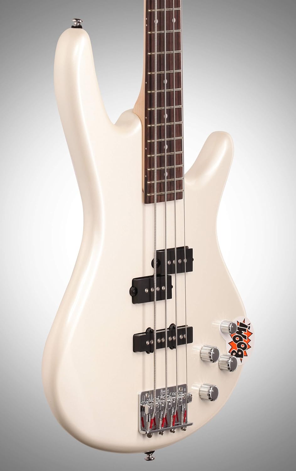 Ibanez GSR200 4-String Electric Bass Guitar, Pearl White, Right Handed, Basswood Body, Rosewood Fretboard