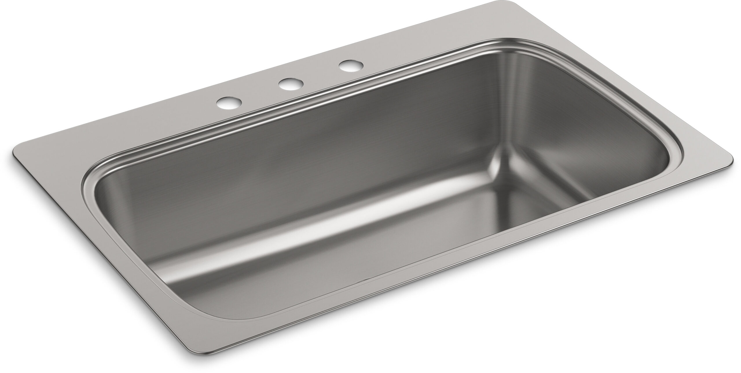 20060-3-NA Verse 33 L x 22 W Top Mount Single Bowl Kitchen Sink