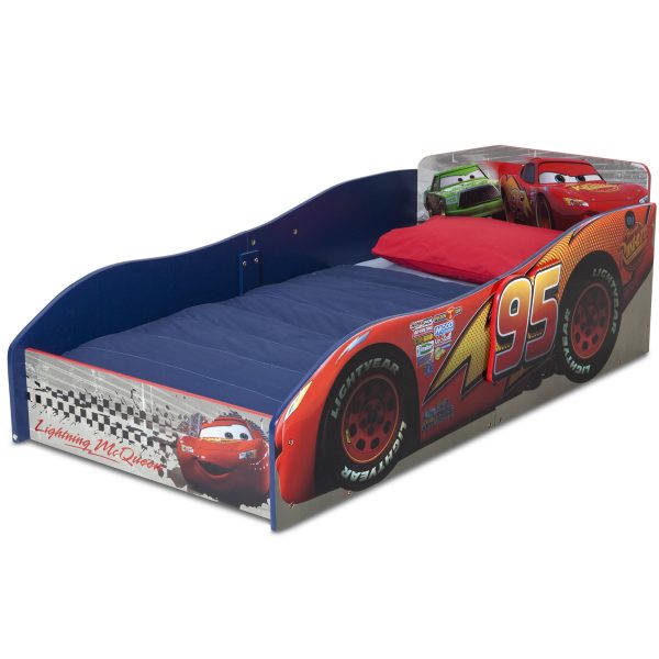 /Pixar Cars Wooden Toddler Bed by , Greenguard Gold Certified, Red