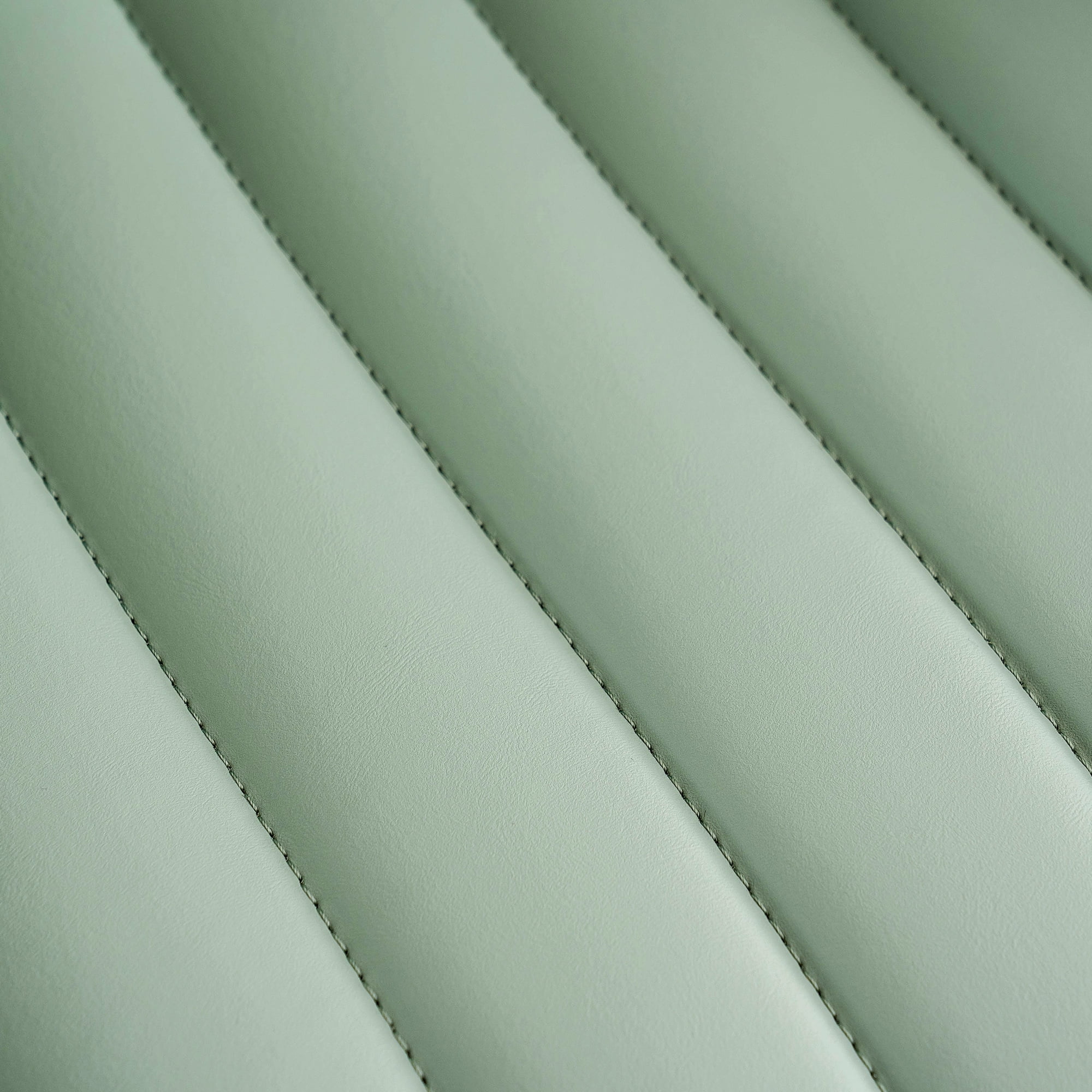 YOUNIKE Cute Armless Office Desk Chair Modern Upholstered Faux Leather Swivel Task Chair, Brown