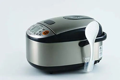 Zojirushi Rice Cooker & Warmer, 3-Cups, Stainless Black