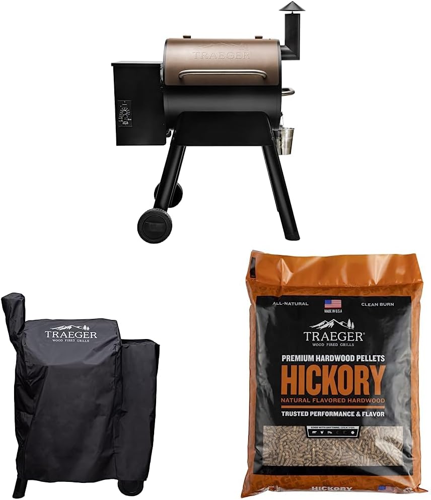 Traeger Grills Pro 22 Electric Wood Pellet Grill and Smoker, Bronze