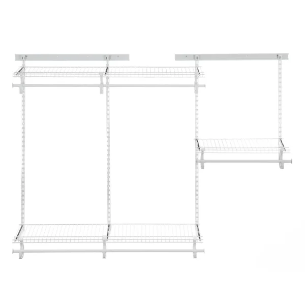 2873 ShelfTrack 13 in. D x 72 in. W x 48 in. H Wire Closet System Organizer Kit