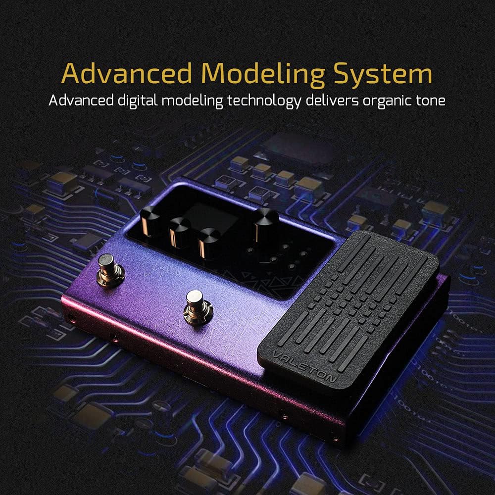 Valeton GP-200 Multi-Effects Guitar/Bass Pedal with Amp Modeling, IR Cab Simulation, MIDI, USB Interface