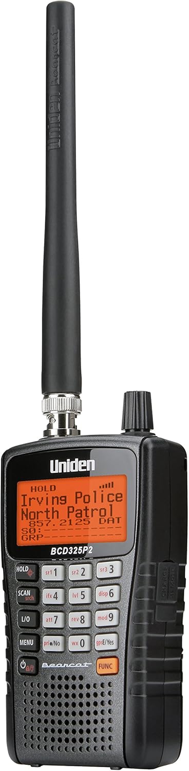 Uniden BCD325P2 Handheld Scanner, 25,000 Channels, Close Call RF, GPS, S.A.M.E. Weather Alerts, Compact Design