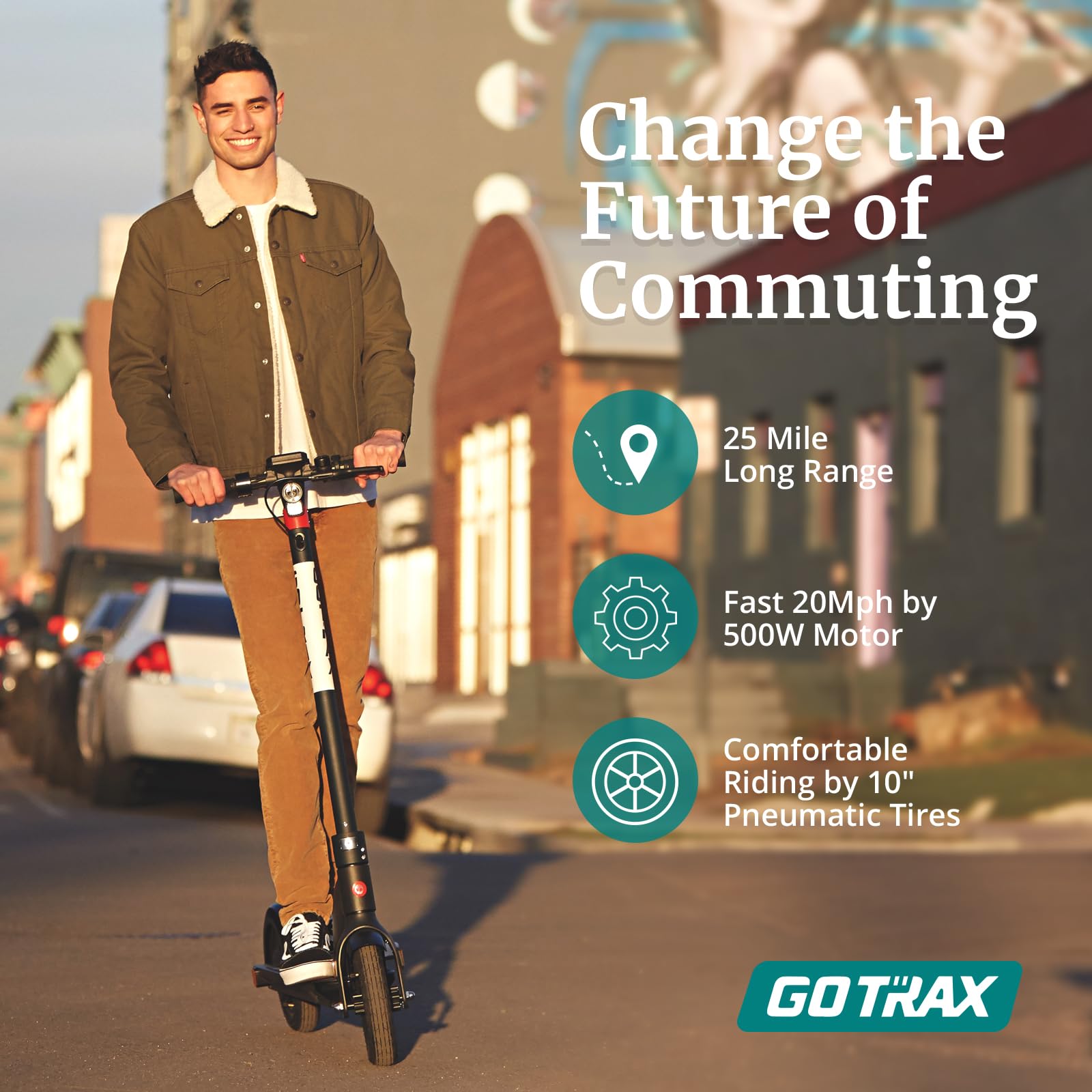 Gotrax Electric Pneumatic Electronic Foldable