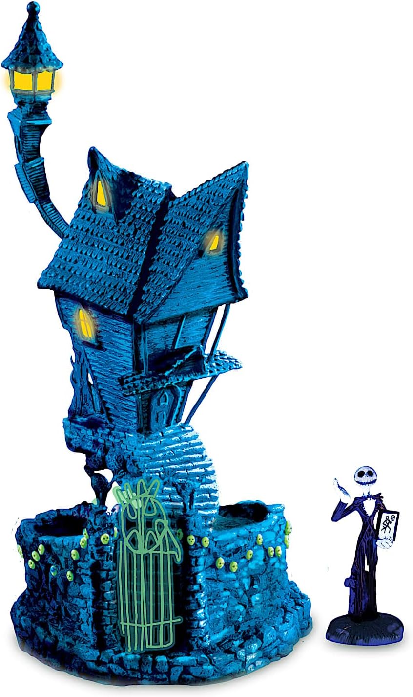 The Nightmare Before Christmas Black Light Village Set