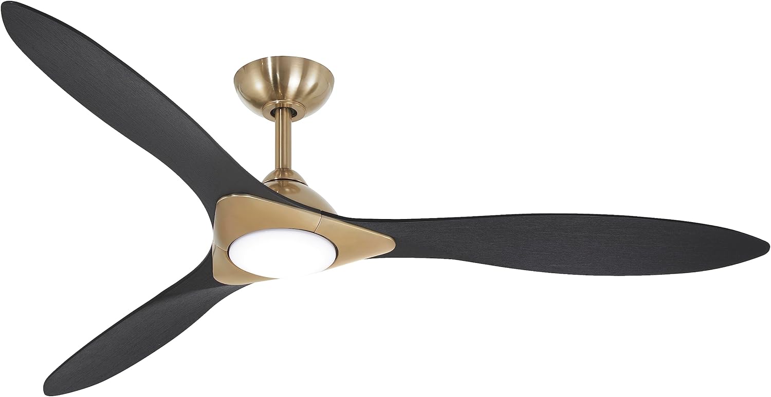 Ceiling Fan (Soft Brass/Flat White)