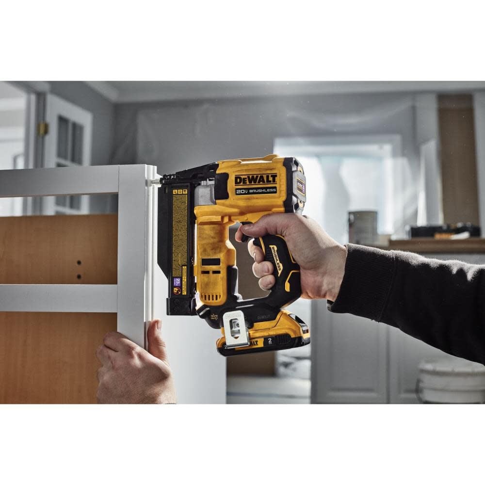 ATOMIC Compact Series 20V MAX Pin Nailer 23 Gauge Kit DCN623D1 from